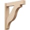 Ekena Millwork 5 1/2-in W x 24-in D x 28-in H Funston Block Rough Cedar Woodgrain TimberThane Outlooker, Primed Tan OUTUR055X24X28FST44RCPR - alternate 1